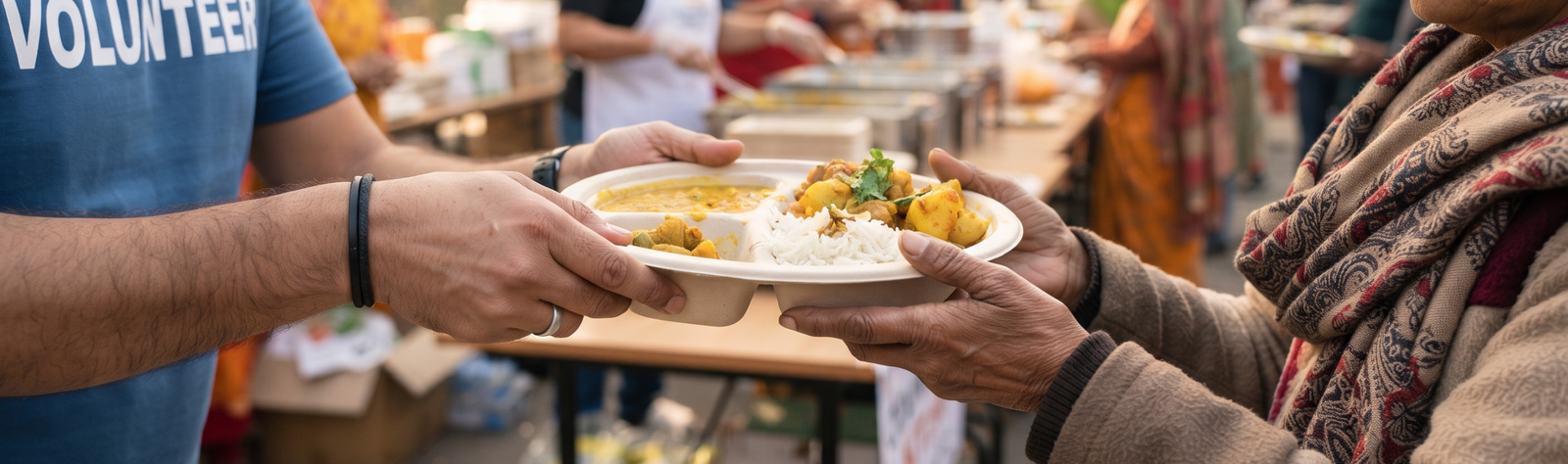 Annadanam food distribution and community service
