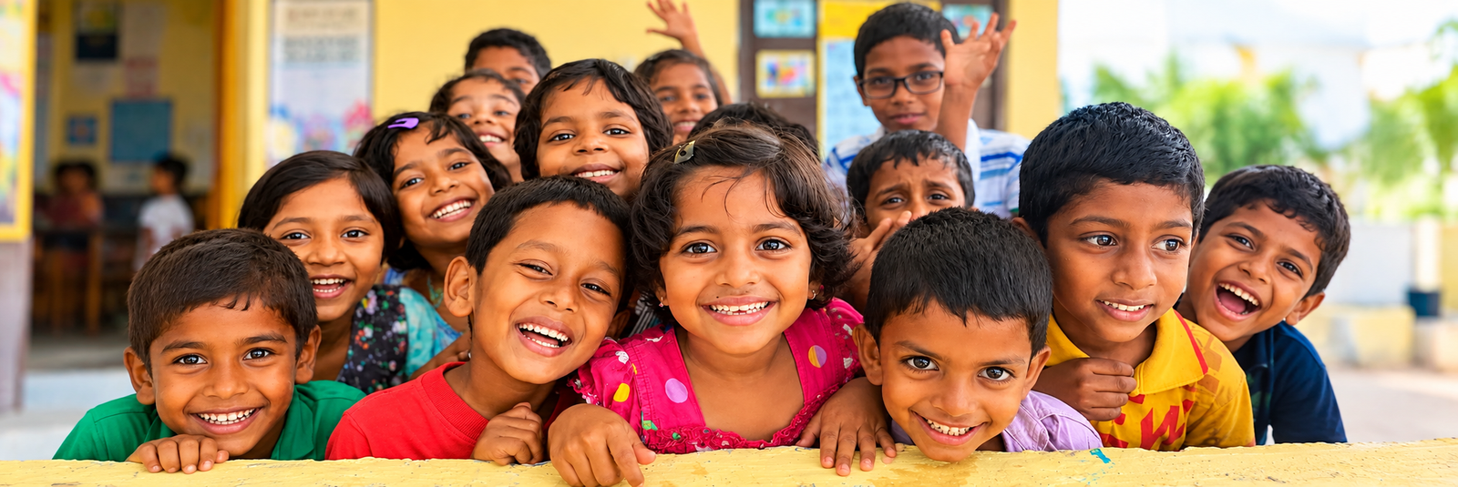 Children benefiting from educational support