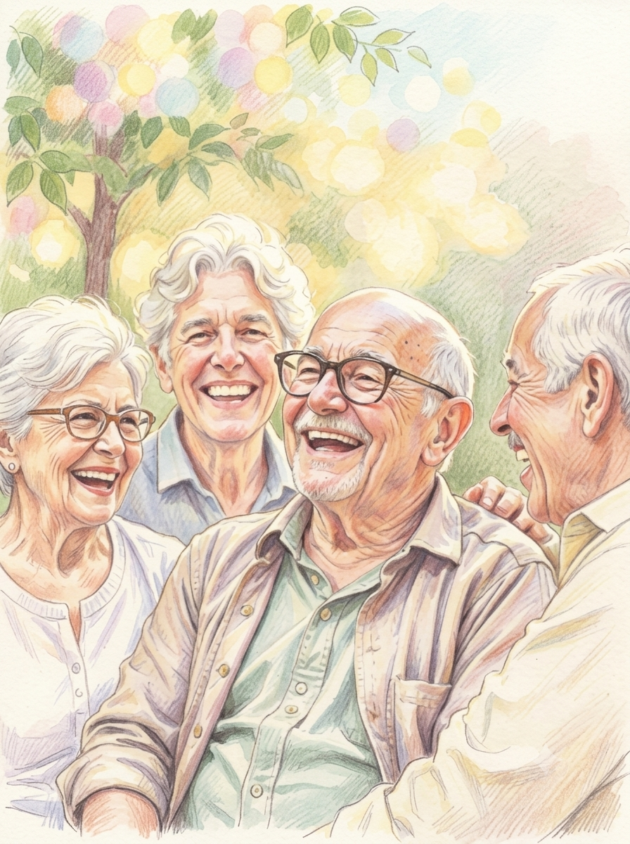 Senior residents enjoying a comfortable and caring environment