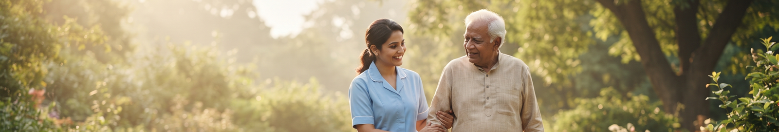 Caregiver providing emotional support to a senior resident